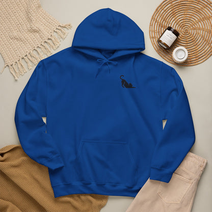 Cat Silhouette Chest Hoodie