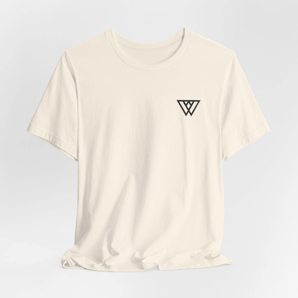 Minimal Geometric 'W' Logo T‑Shirt