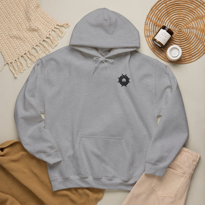 Minimal Black Starburst Hoodie