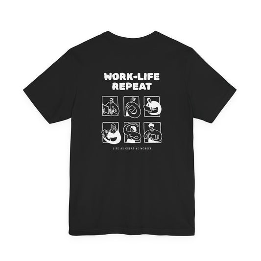 Work-Life Repeat Graphic Tee