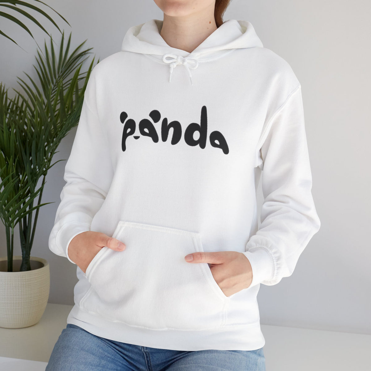 Panda Typography Hoodie